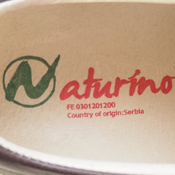 Naturino Boys Dress Shoes Sz 32 US 1.5 Brown Suede Leather Loafers  Serbia - Picture 10 of 11